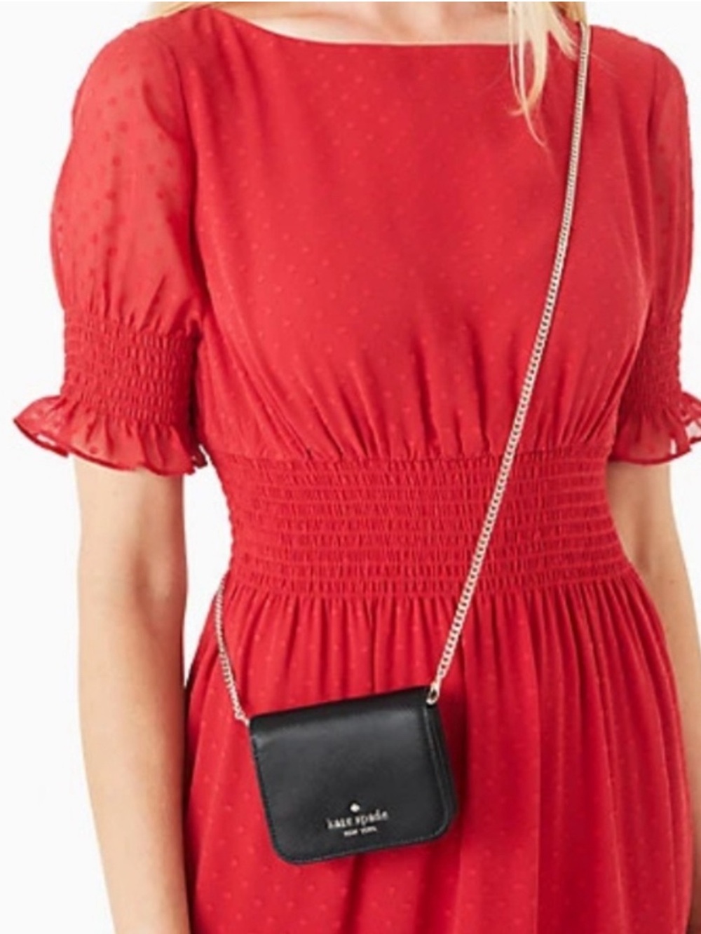 Kate Spade Staci Card Case Wallet On A Chain
